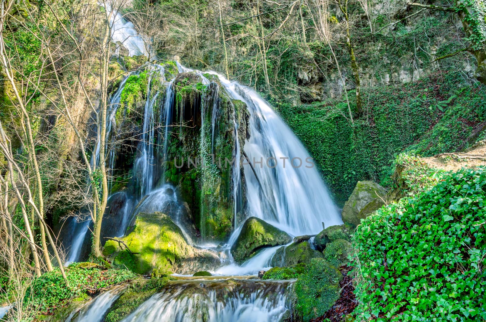 Beautiful waterfall in nature Altube,Basque Country, Spain