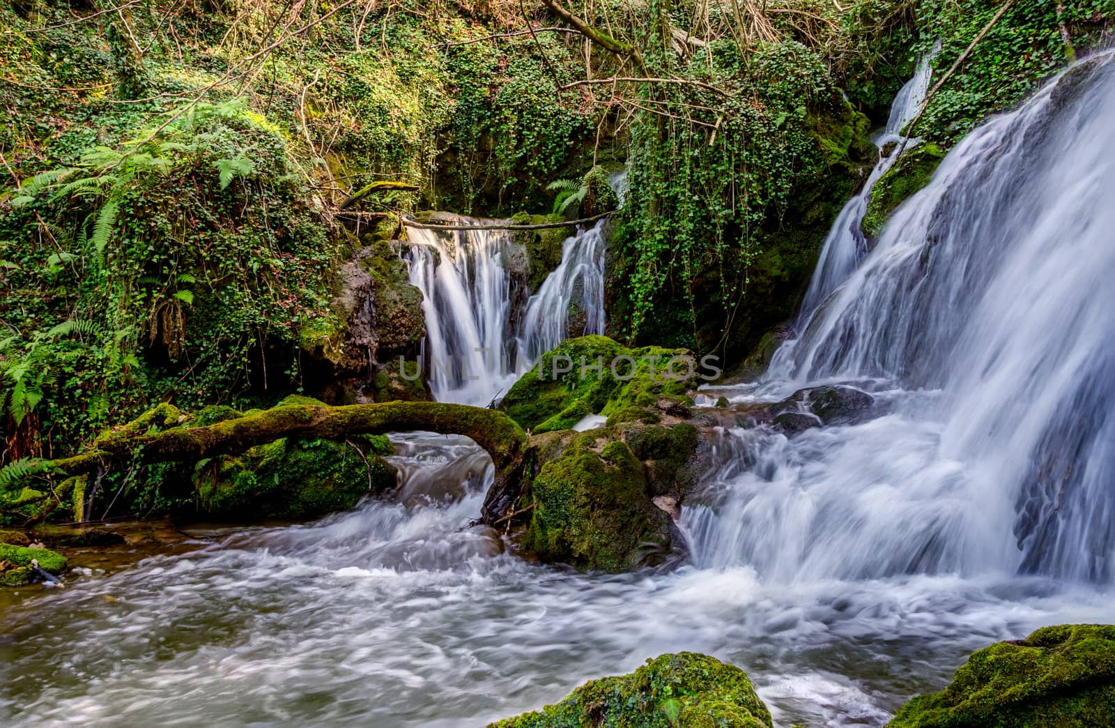 Beautiful waterfall in nature Altube,Basque Country, Spain