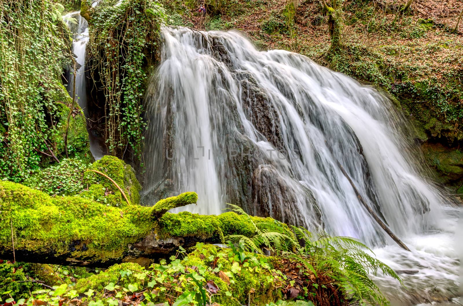 Beautiful waterfall in nature Altube,Basque Country, Spain