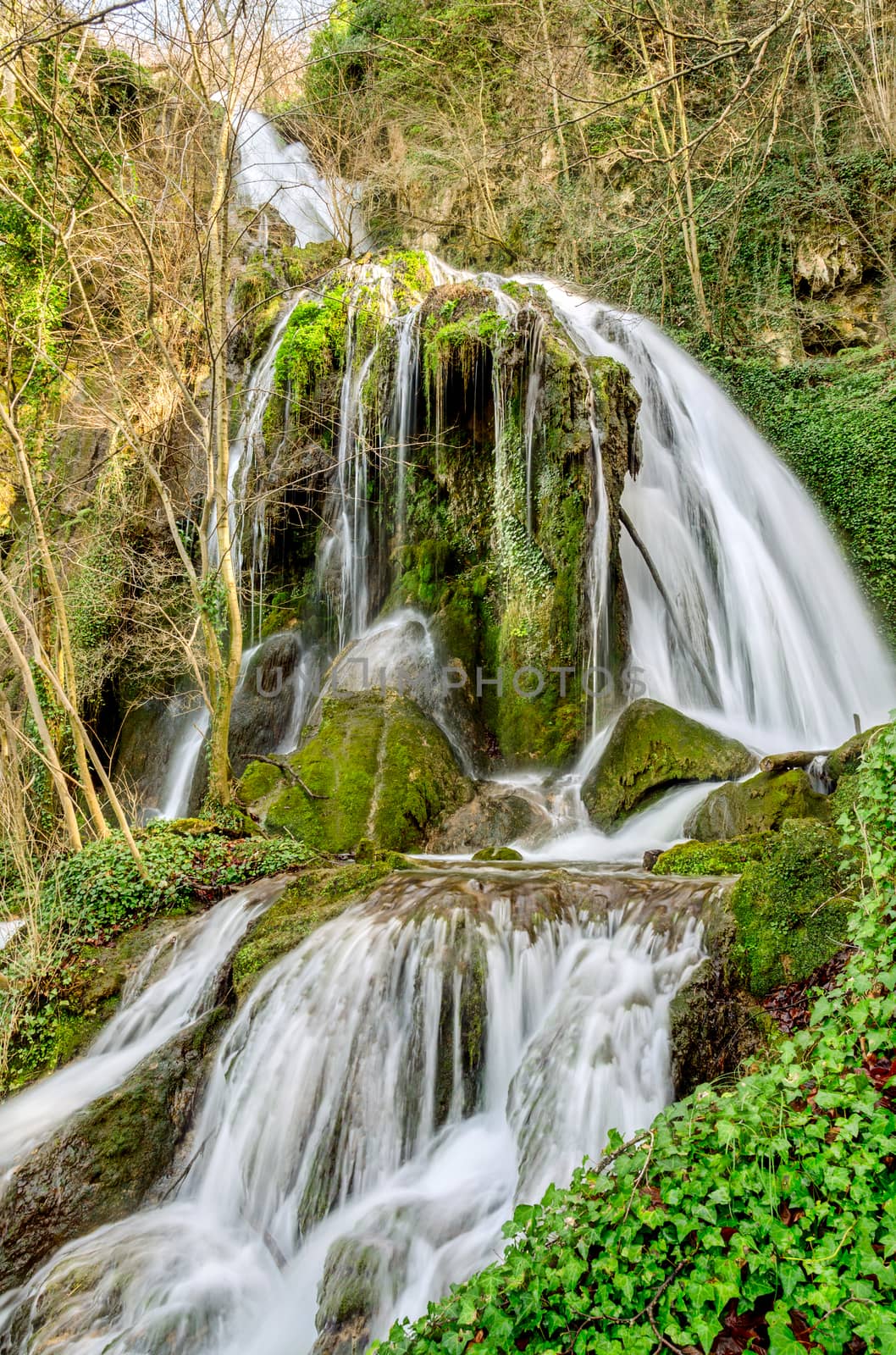 Beautiful waterfall in nature Altube,Basque Country, Spain