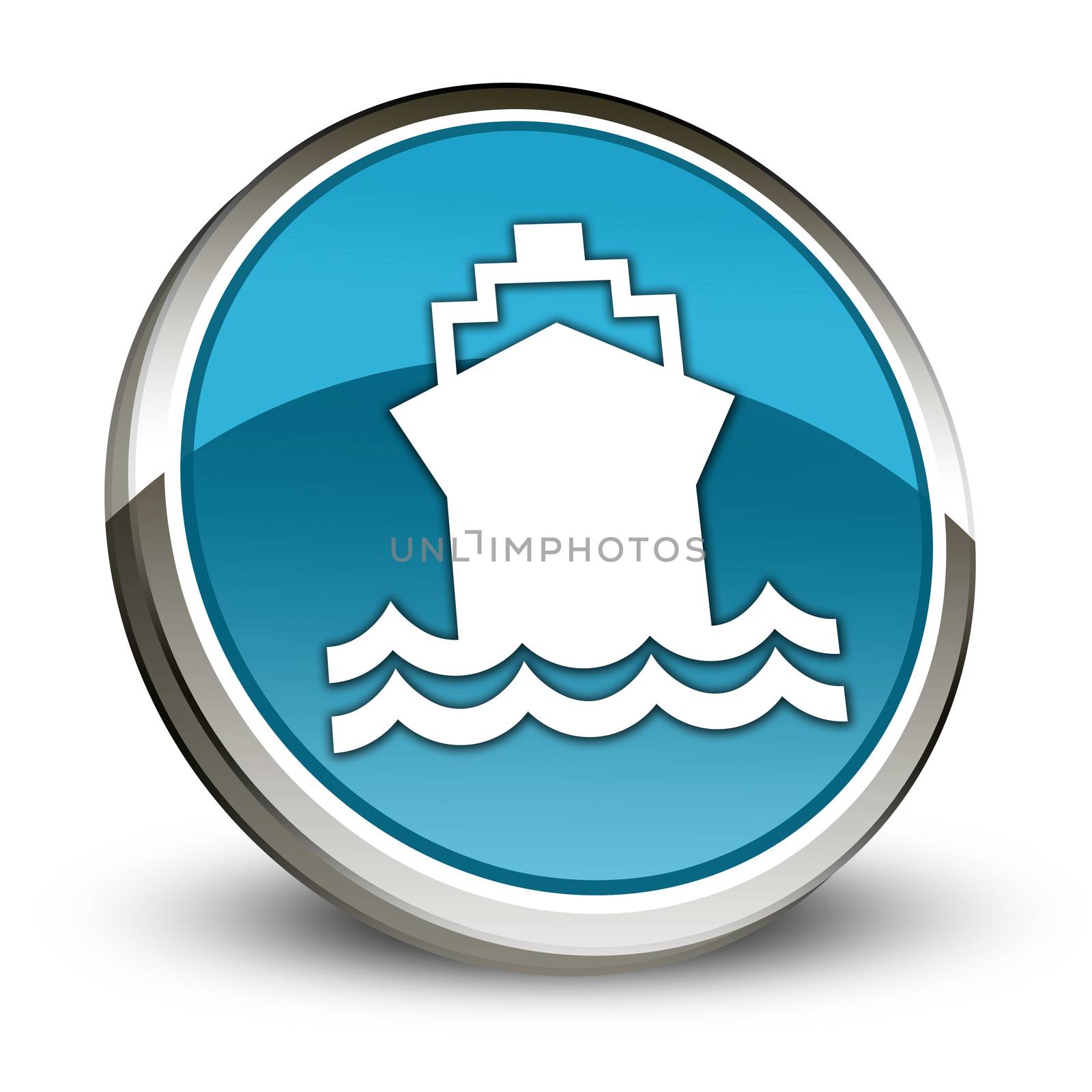 Icon, Button, Pictogram Ship, Water Transportation by mindscanner