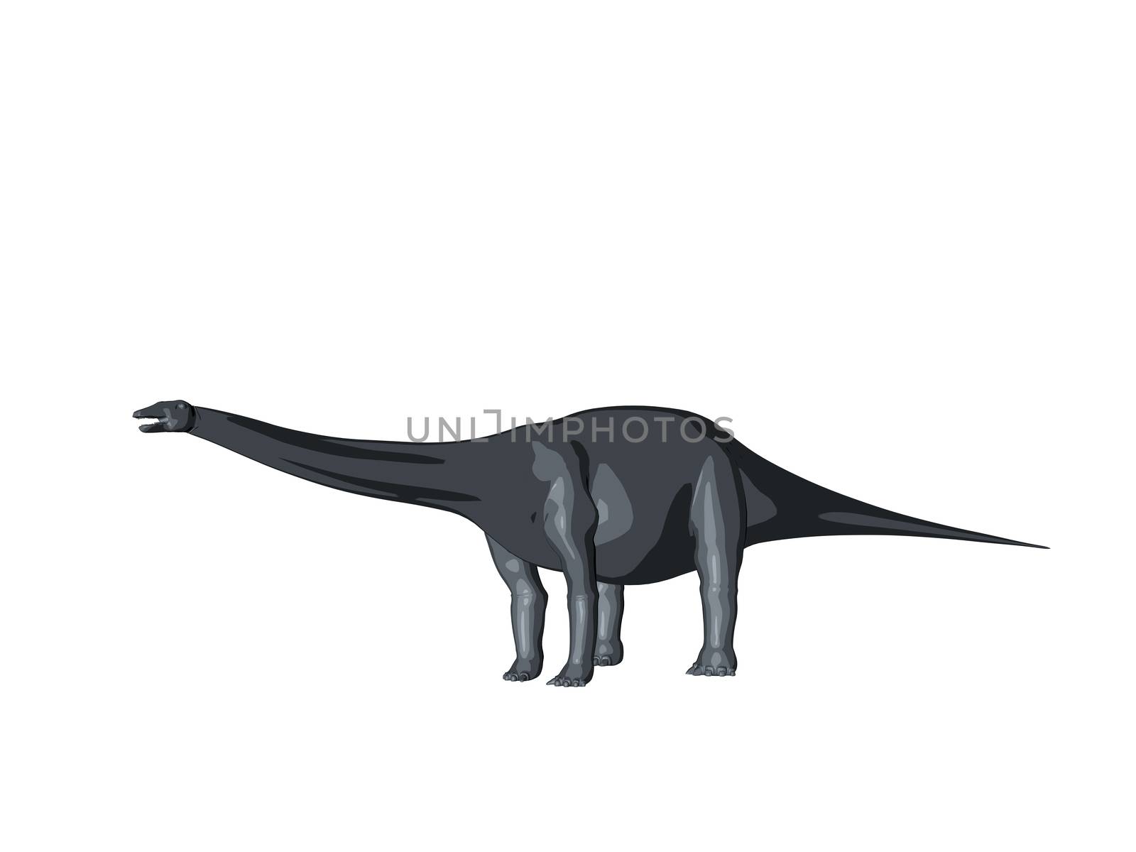 3d sketch render of a  dinosaur by fares139