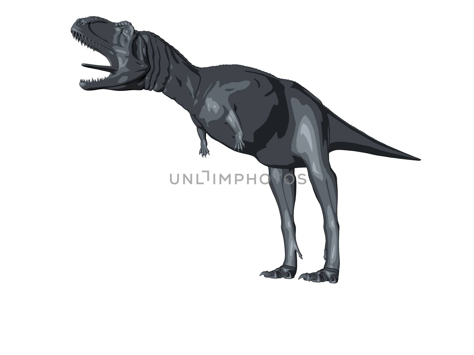 3d sketch render of a  dinosaur by fares139