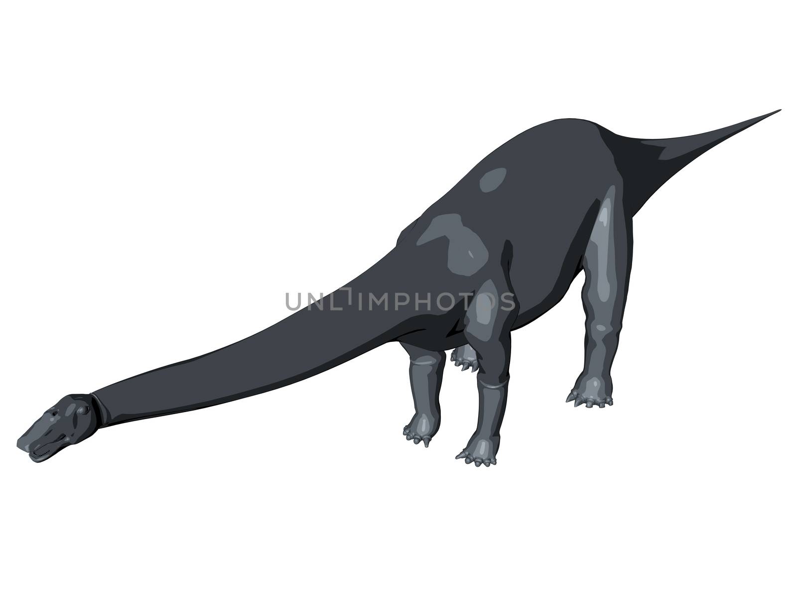 3d sketch render of a  dinosaur by fares139