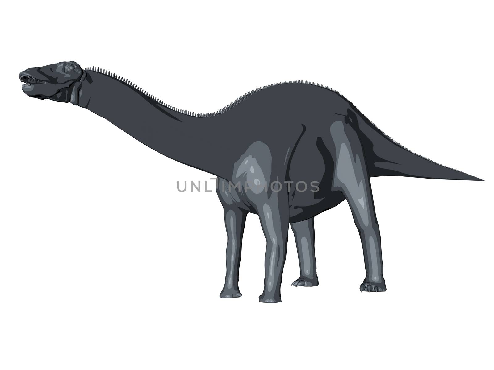 3d sketch render of a  dinosaur by fares139