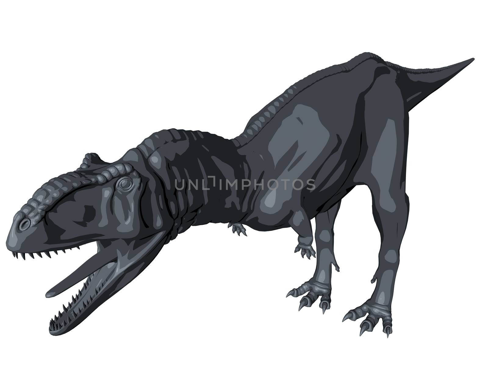 3d sketch render of a  dinosaur by fares139