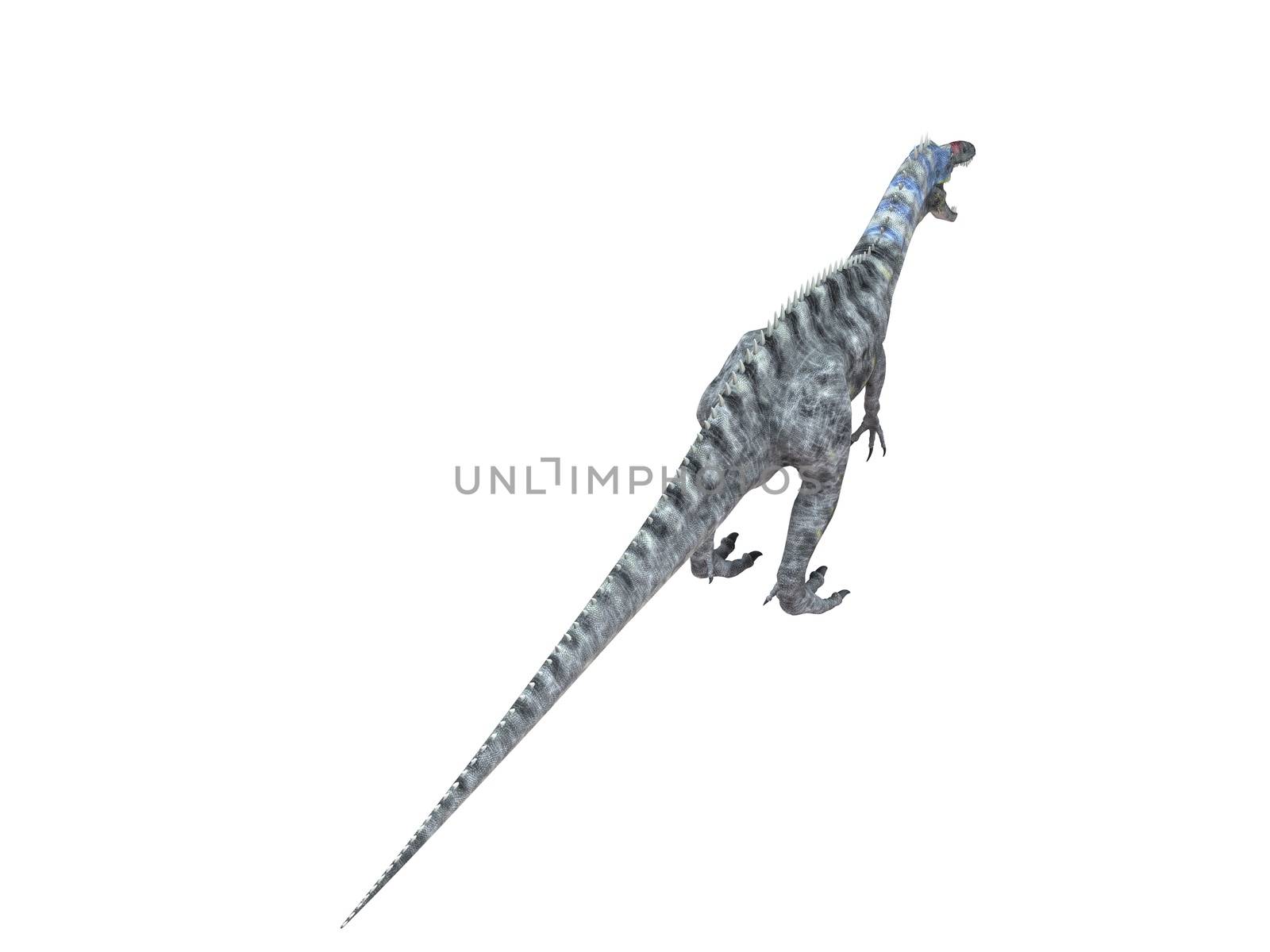 3d render of a Dinosaur inside a white stage by fares139