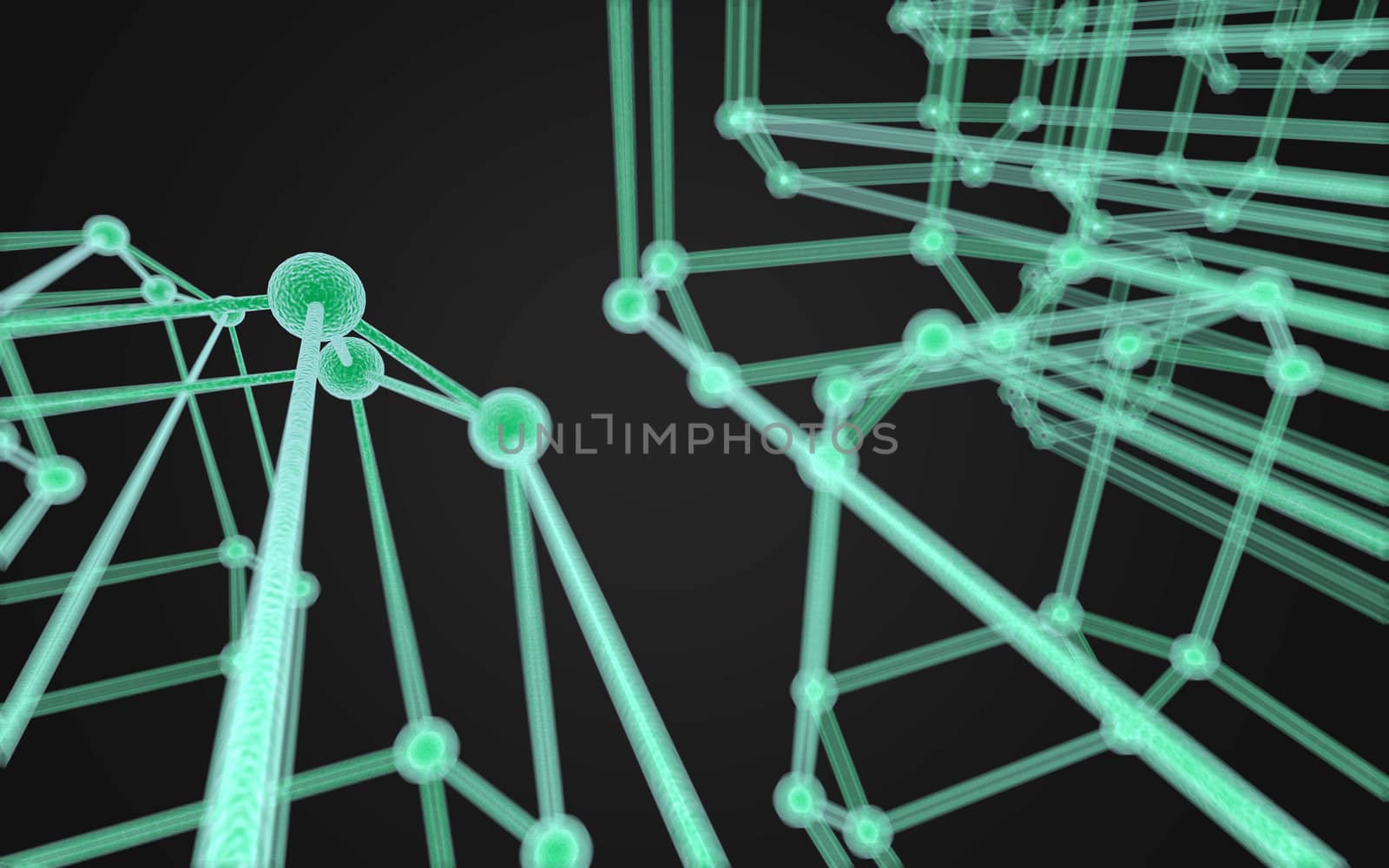 Science Molecule DNA Model Structure by teerawit