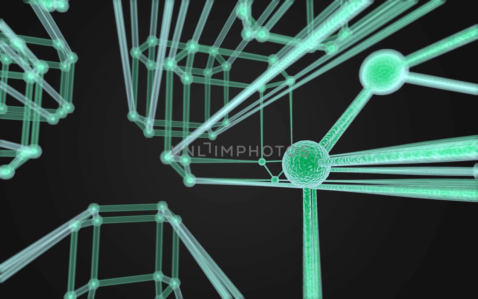 Science Molecule DNA Model Structure by teerawit