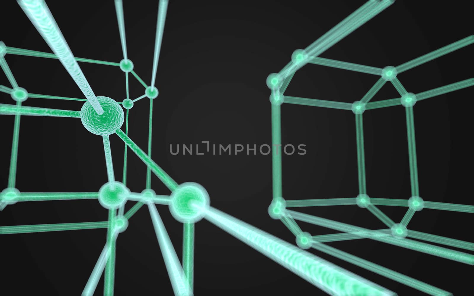 Science Molecule DNA Model Structure by teerawit