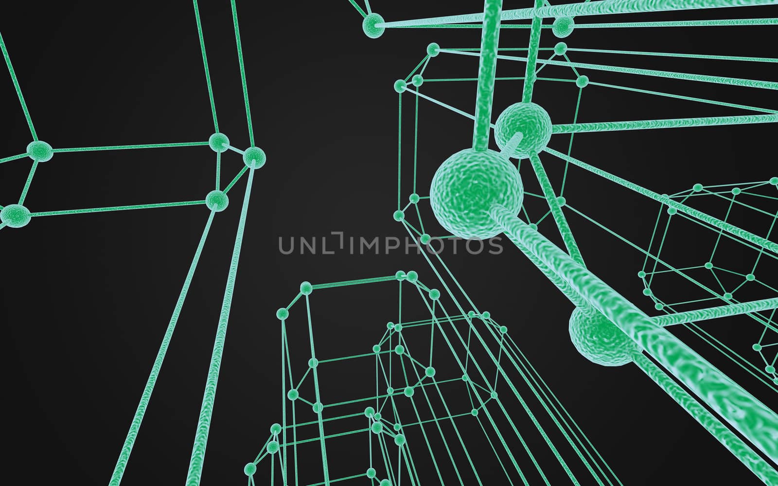 Science Molecule DNA Model Structure, business teamwork concept