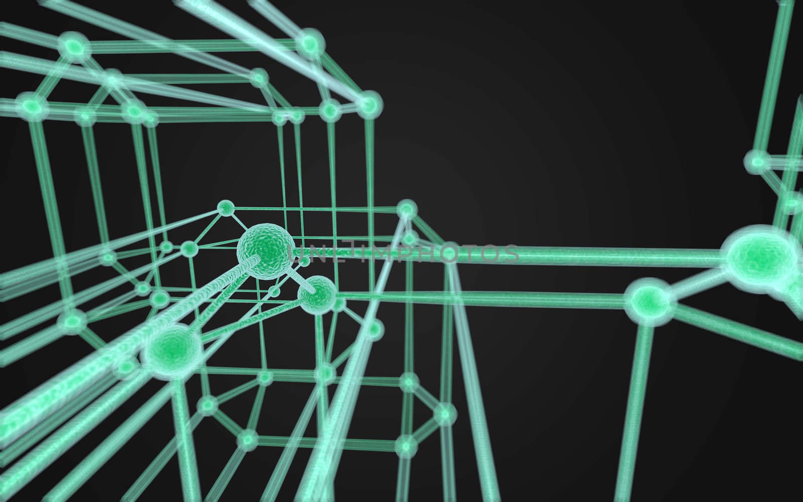 Science Molecule DNA Model Structure by teerawit