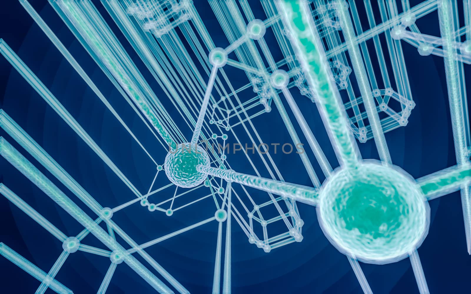 Science Molecule DNA Model Structure by teerawit