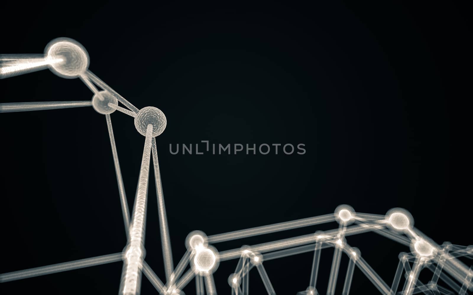 Science Molecule DNA Model Structure by teerawit