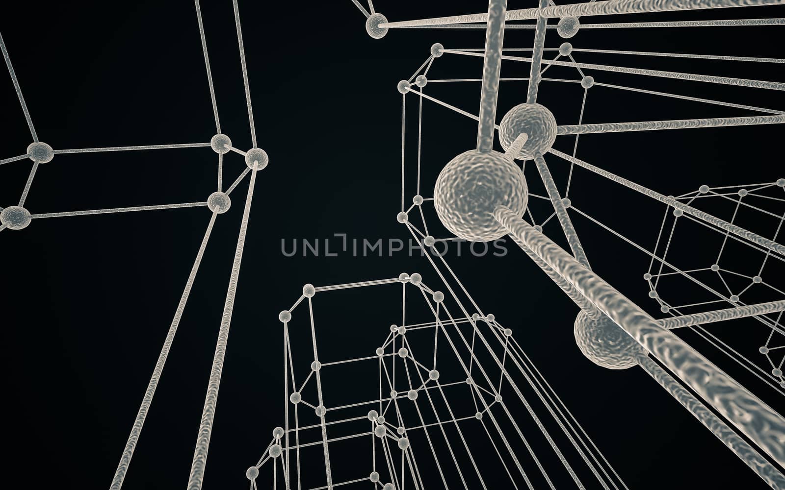 Science Molecule DNA Model Structure by teerawit