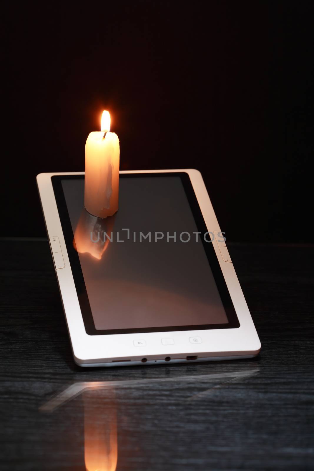 Candle On Tablet by kvkirillov