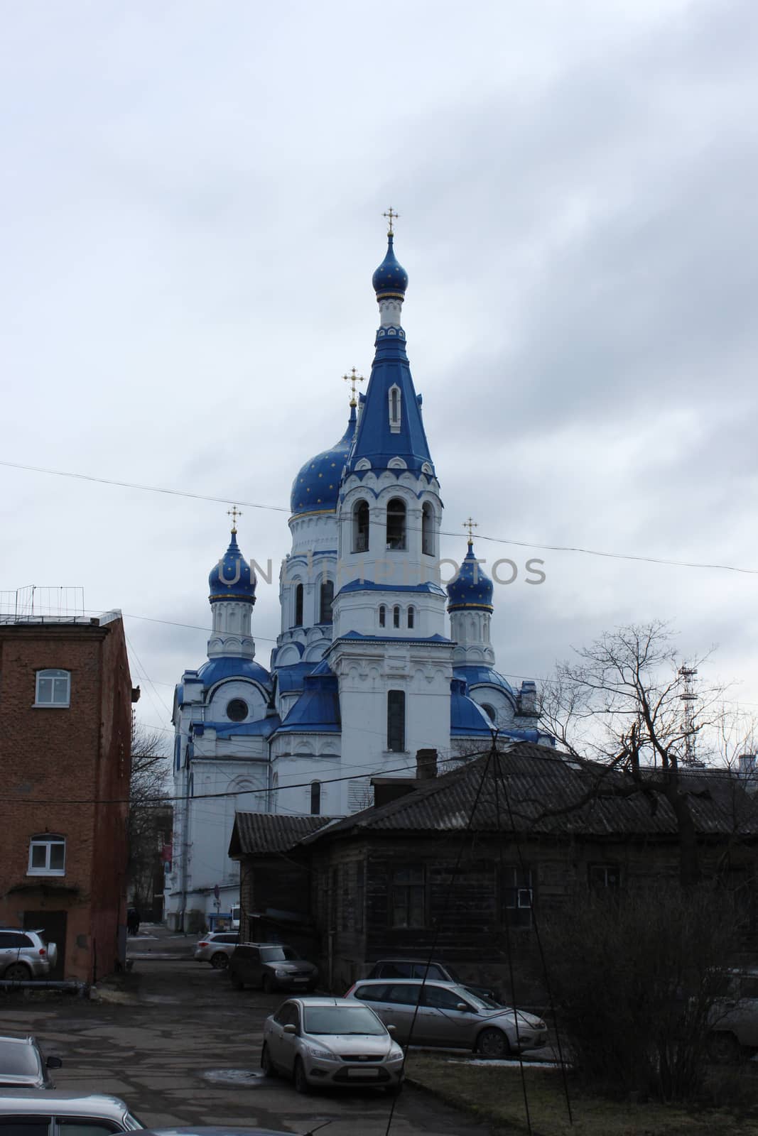 Cathedral of the Holy Virgin in the city of Gatchina, Leningrad region in the spring of 2016.