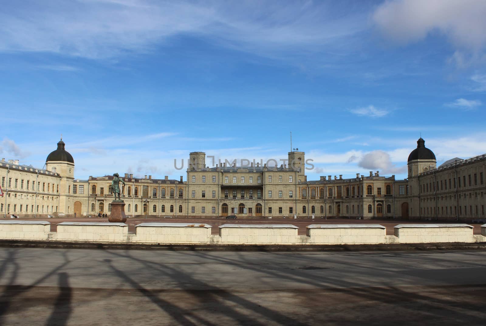 Gatchina Palace in spring, March 2016. Gatchina, Leningrad region.