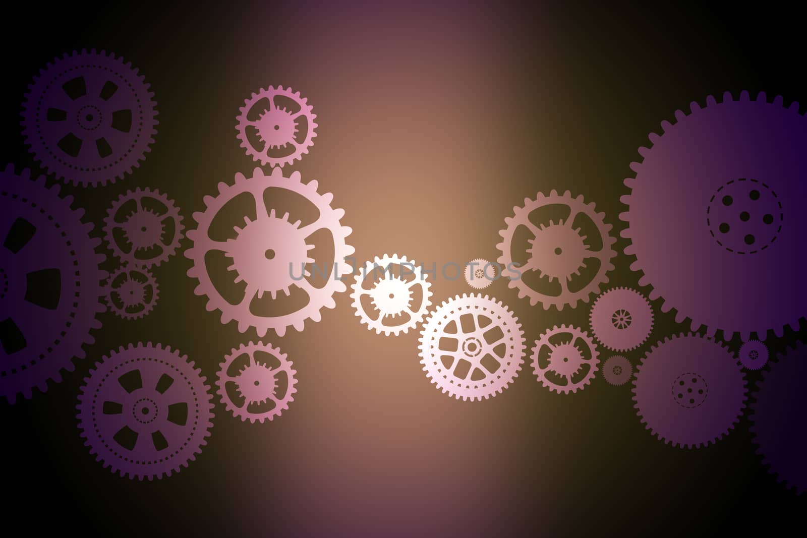 Set of mechanical gears by cherezoff