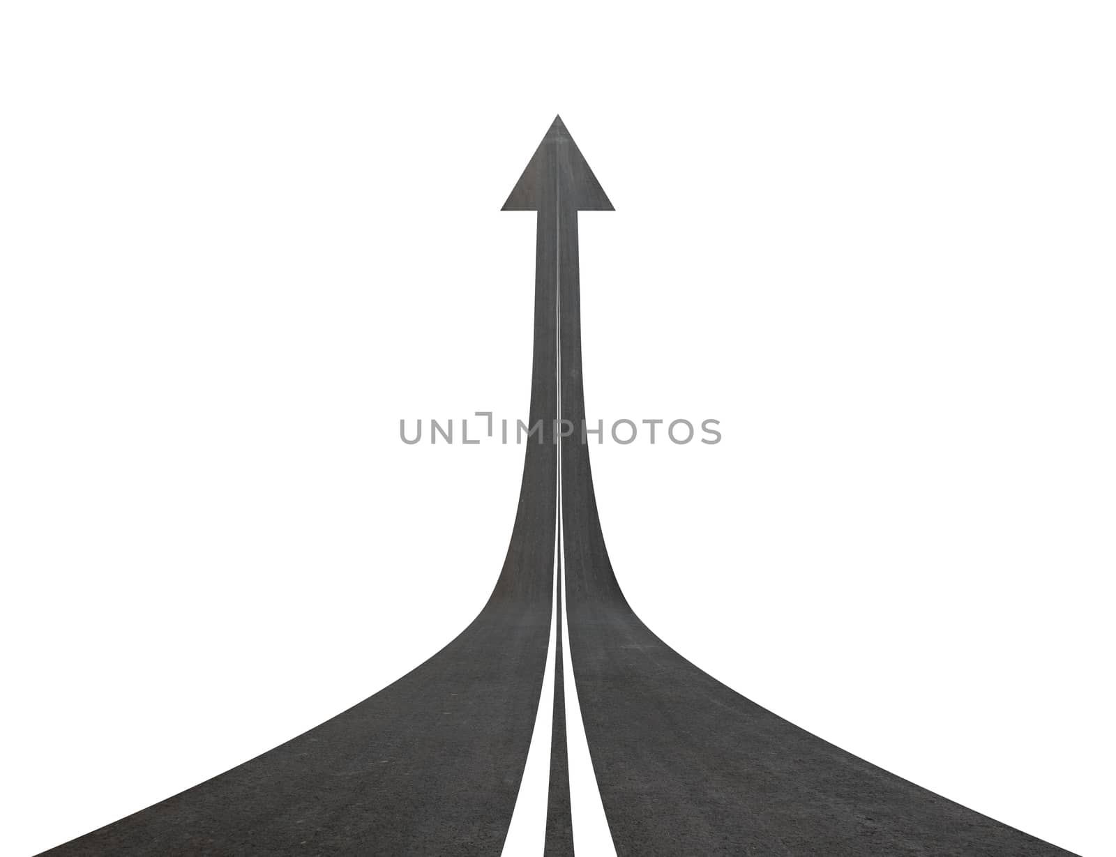 Road going up llike arrow by cherezoff