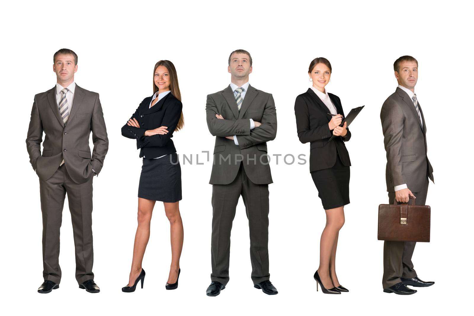 Set of business people by cherezoff