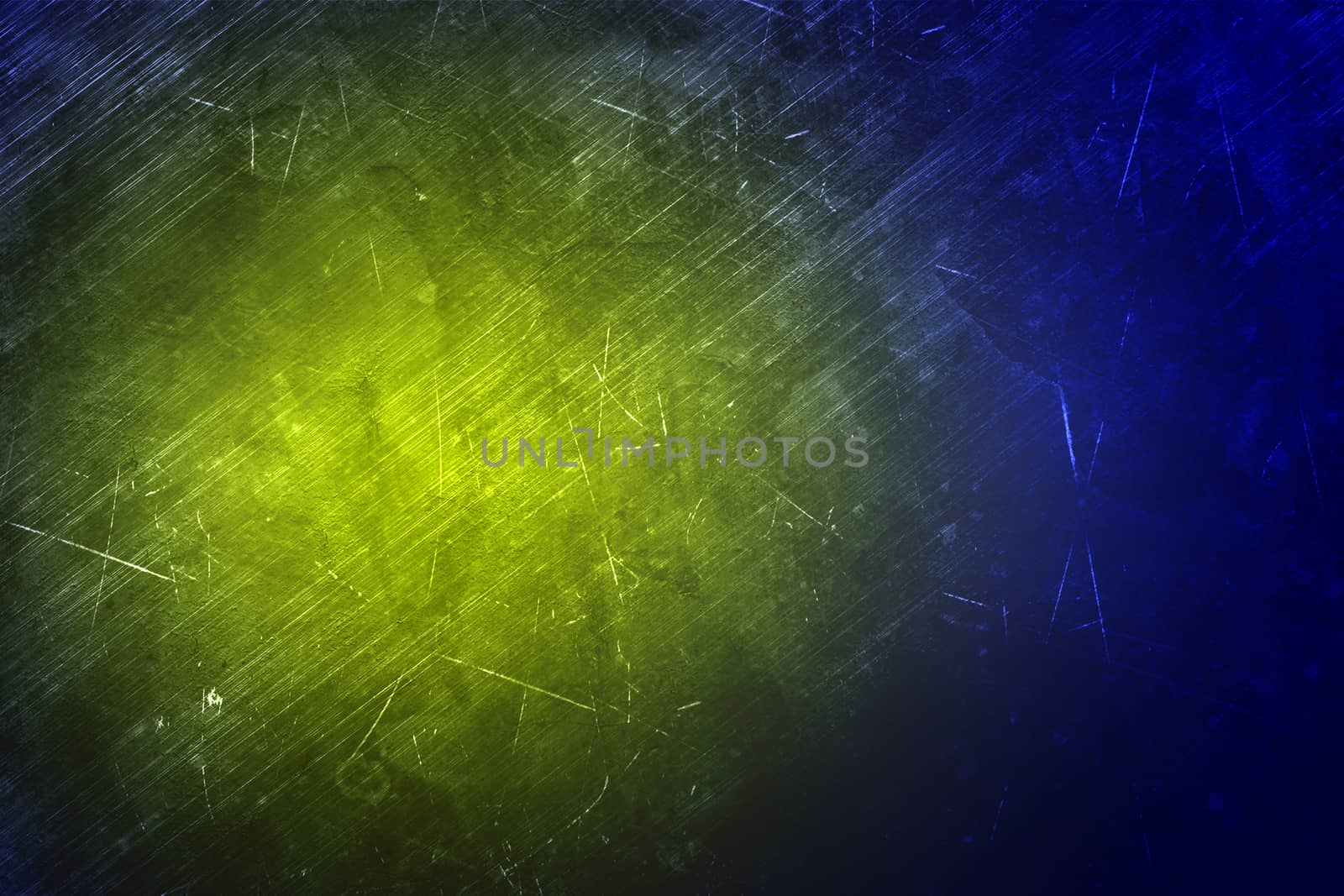 Abstract blue and yellow background, wall texture