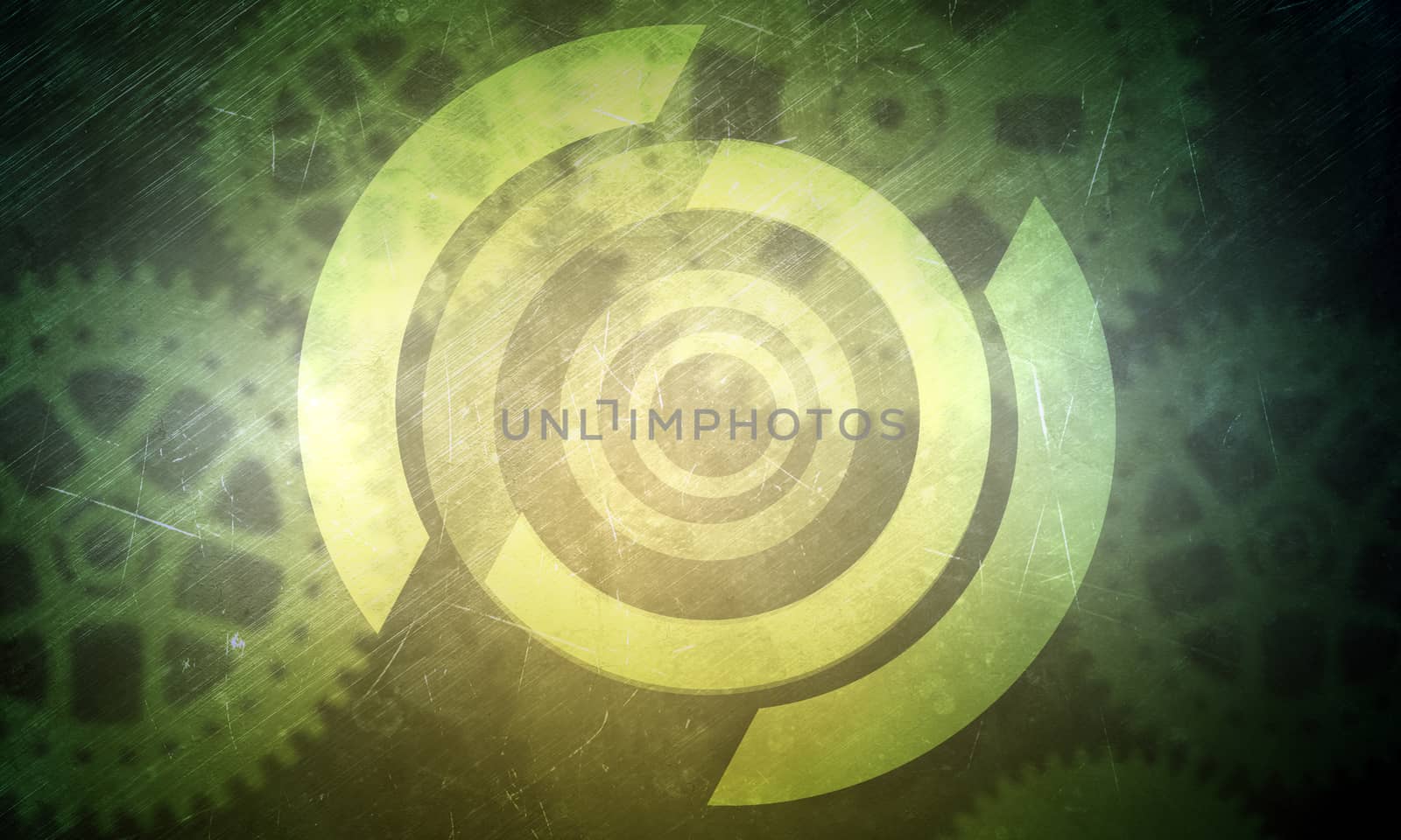 Abstract background with cog wheels by cherezoff