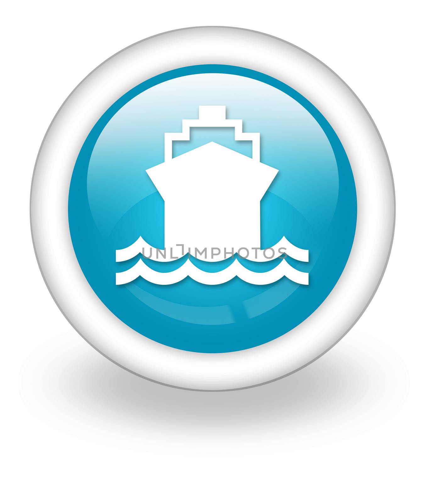Icon, Button, Pictogram Ship, Water Transportation by mindscanner