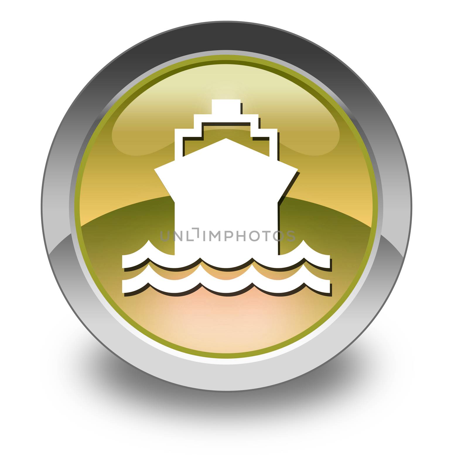 Icon, Button, Pictogram Ship, Water Transportation by mindscanner