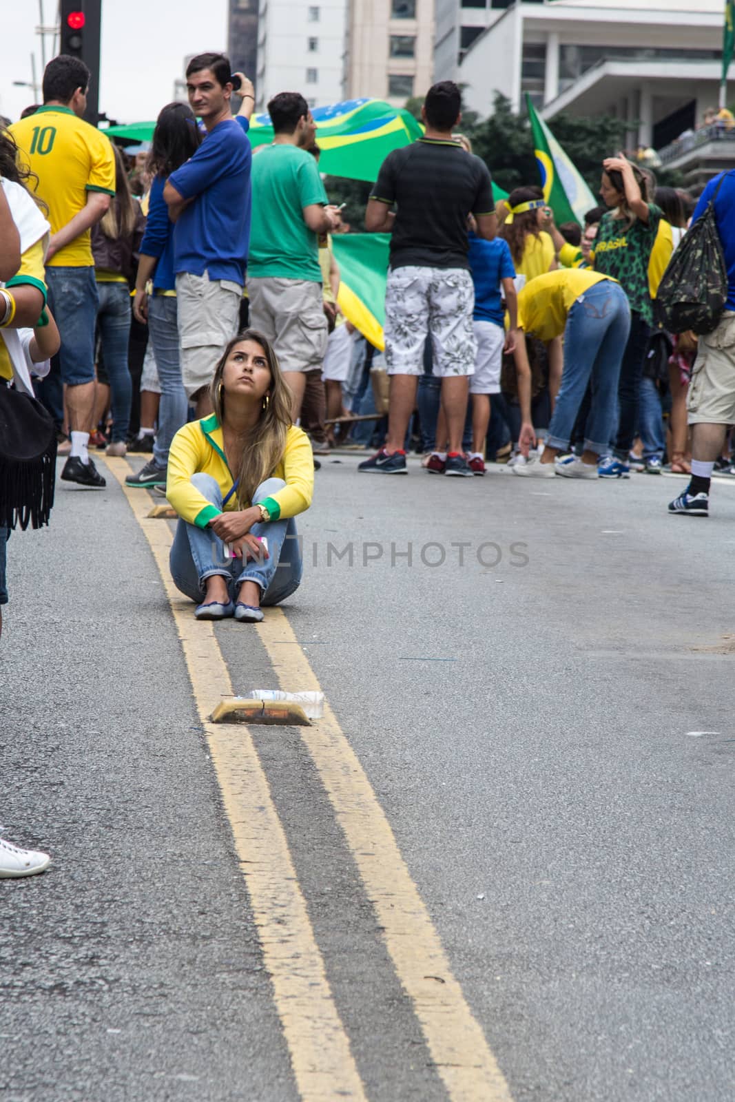 Protest against federal government corruption in Brazil by marphotography