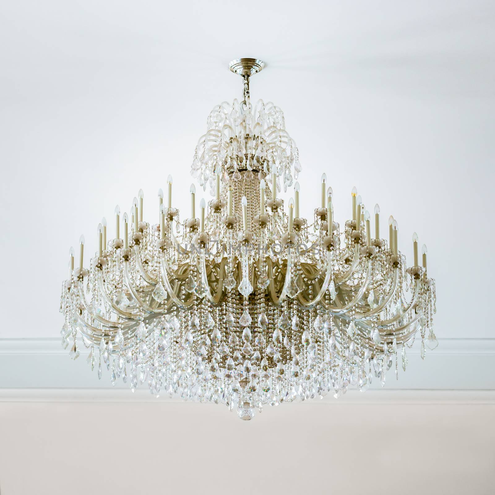 Luxury Crystal chandelier in a room