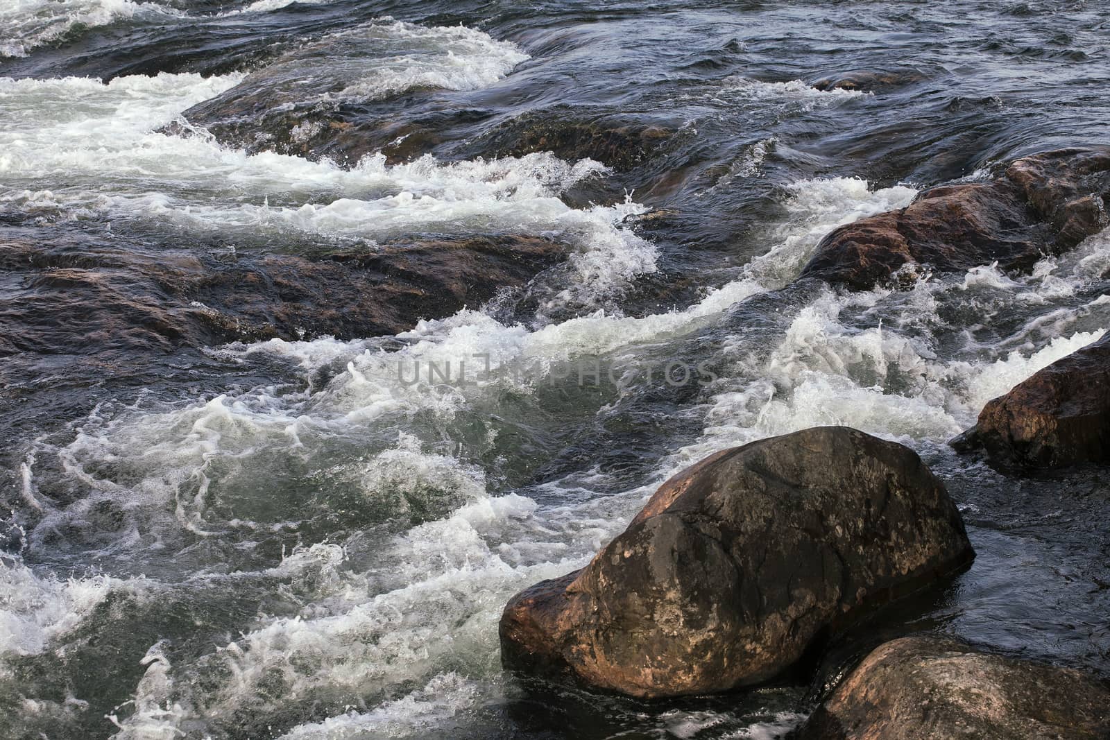 Rapid stream among rocks, Kola peninsula, northern Russia