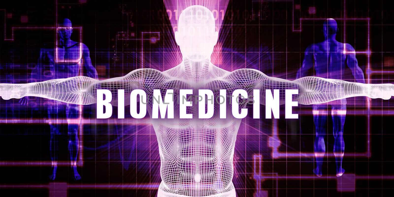 Biomedicine as a Digital Technology Medical Concept Art