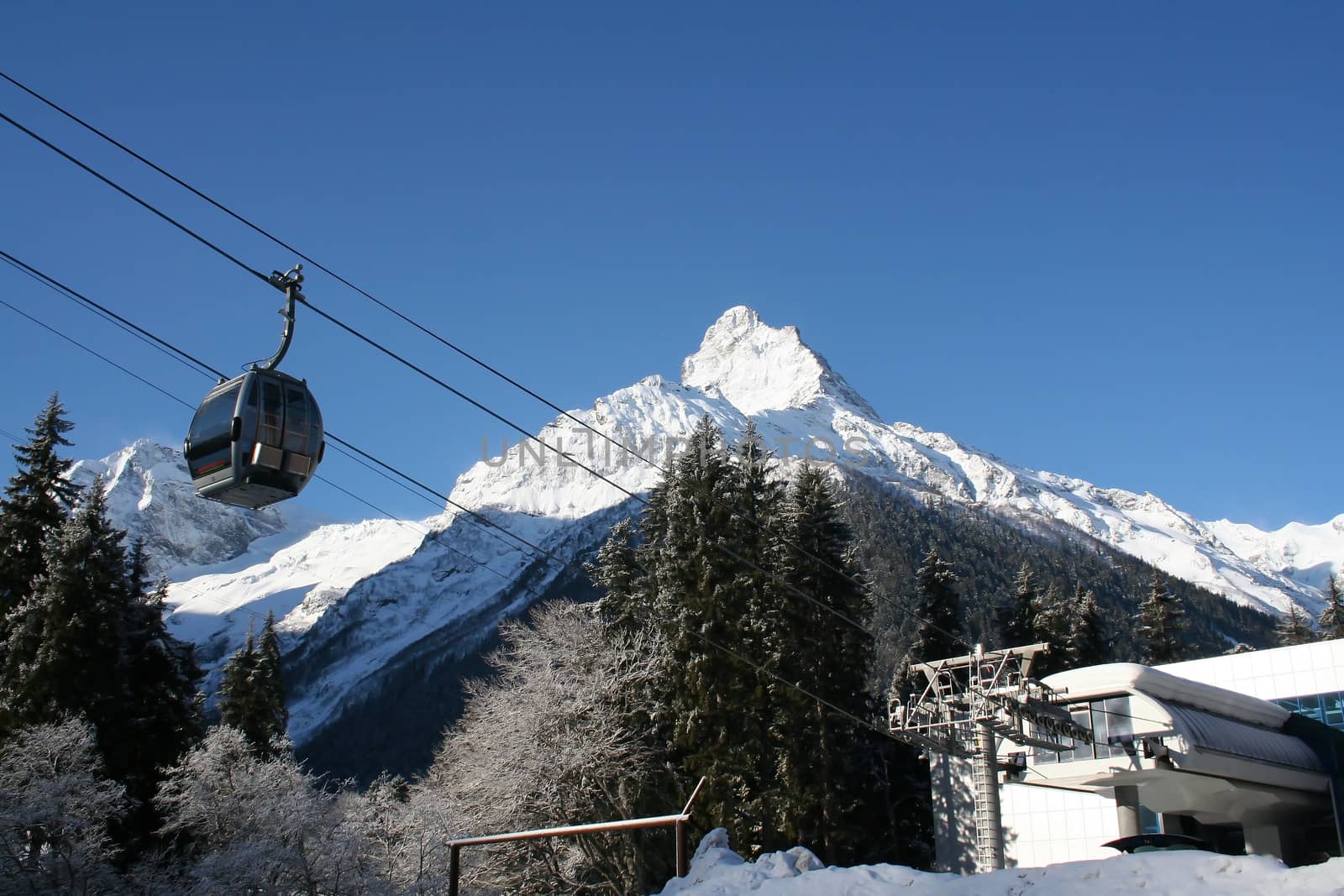 In the mountains of Dombai, Caucasus