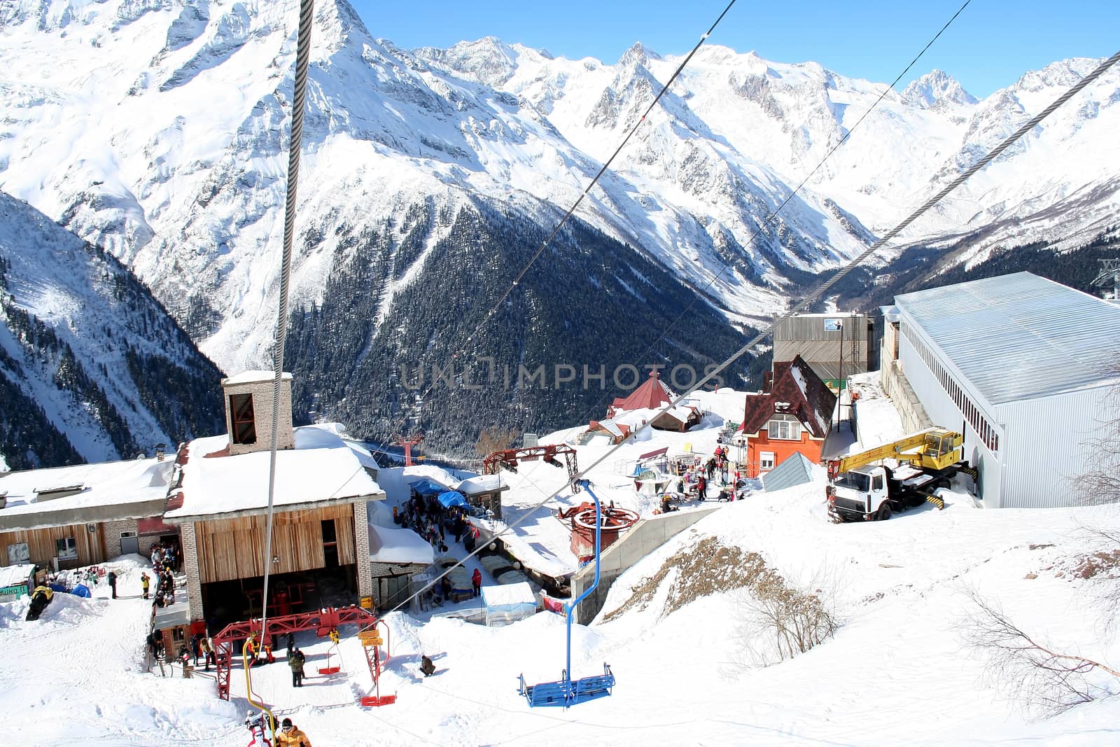 In the mountains of Dombai, Caucasus