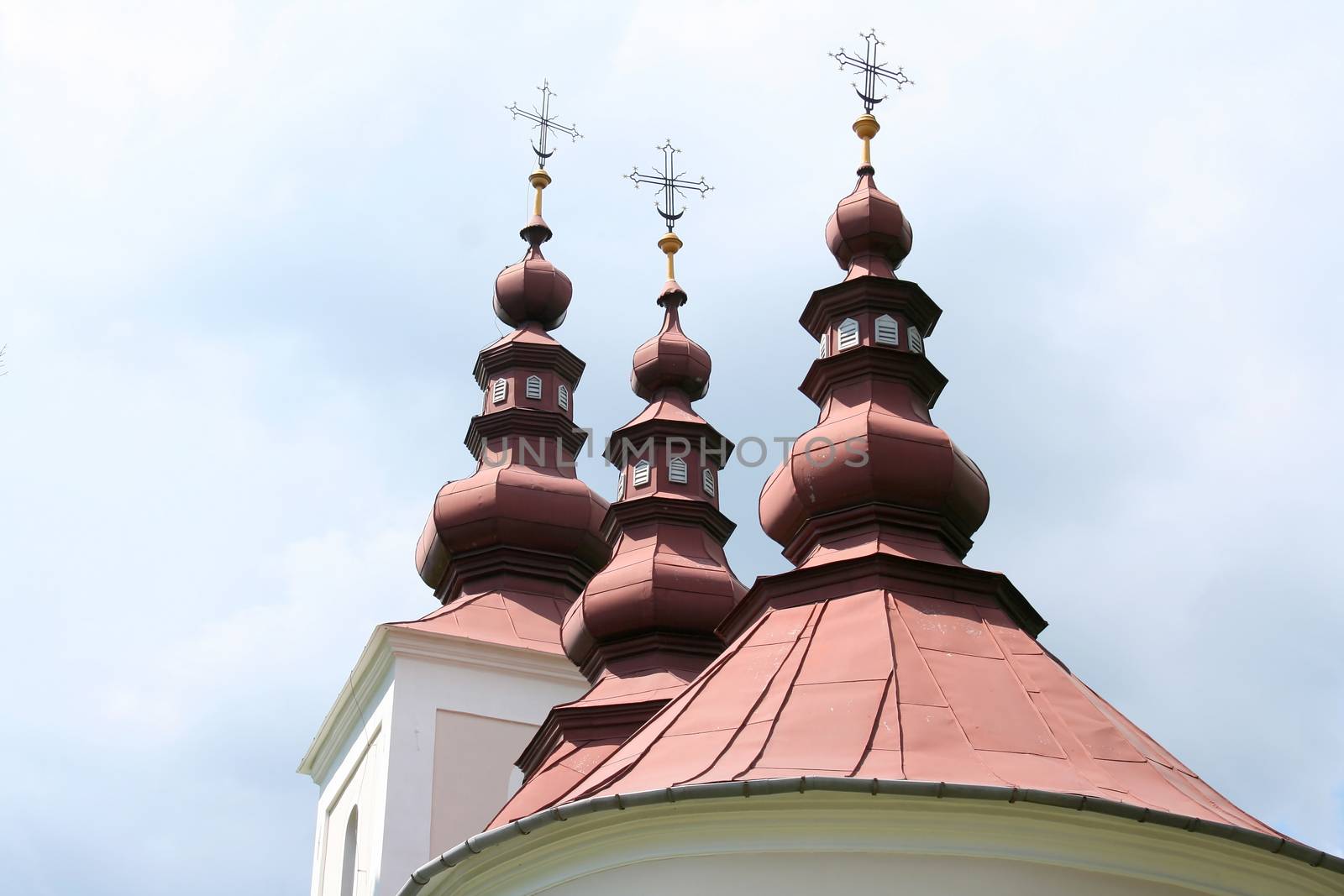 Domes  Church in Tsigelk's settlement in Slovakia