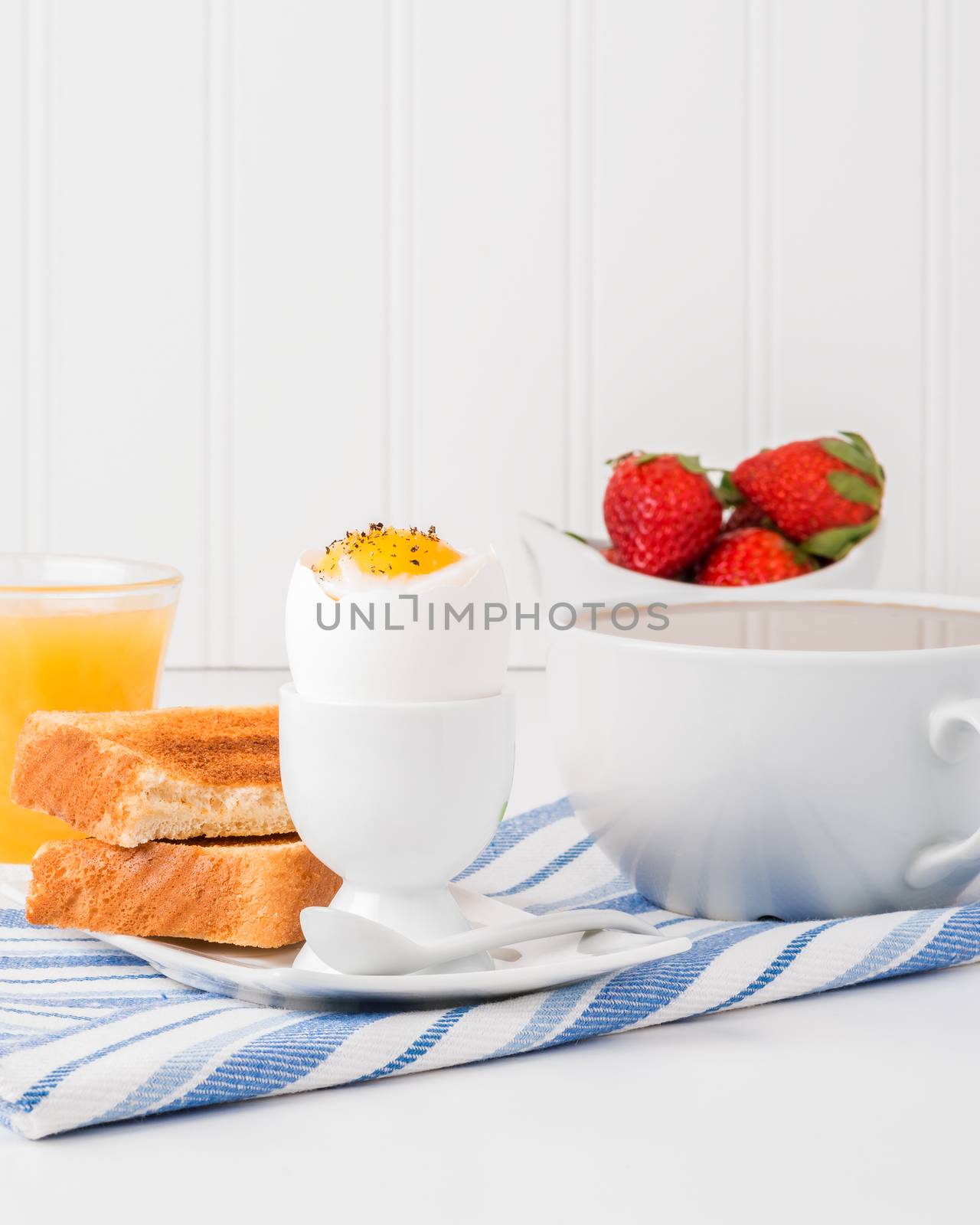 Soft Egg Breakfast Portrait by billberryphotography