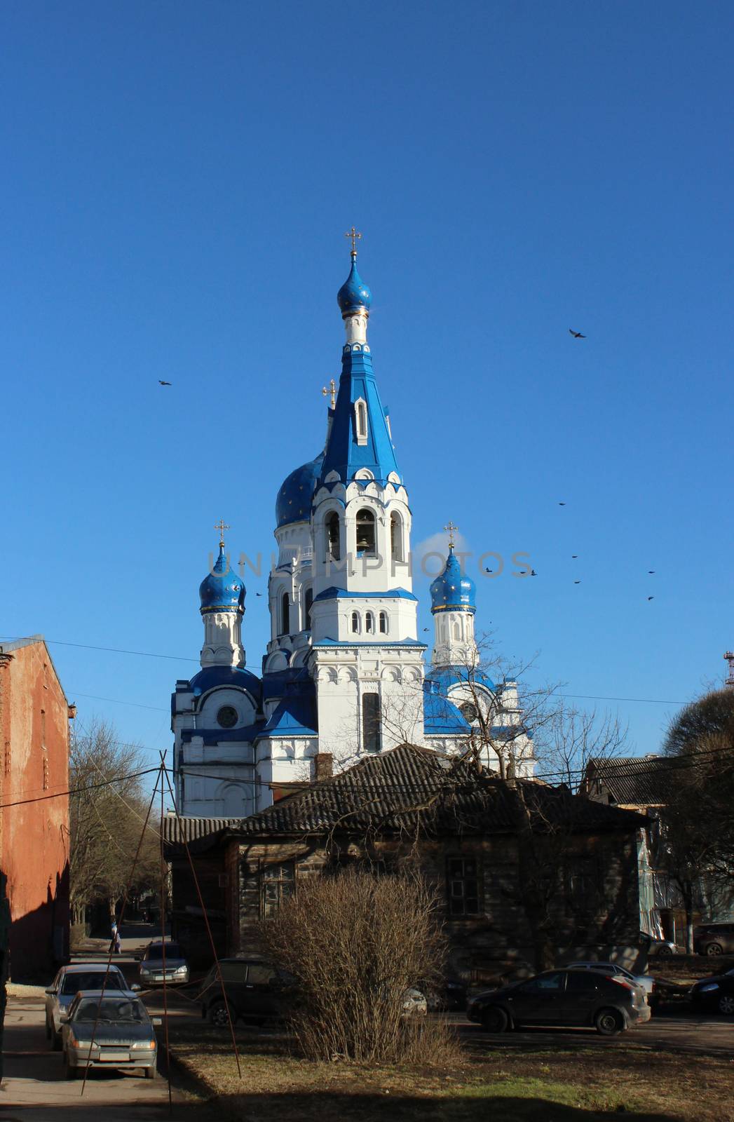 Cathedral of the Holy Virgin in the city of Gatchina, Leningrad region in the spring of 2016.