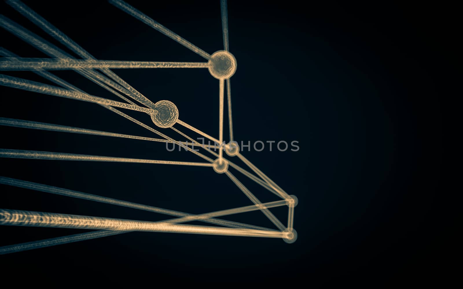 Science Molecule DNA Model Structure by teerawit