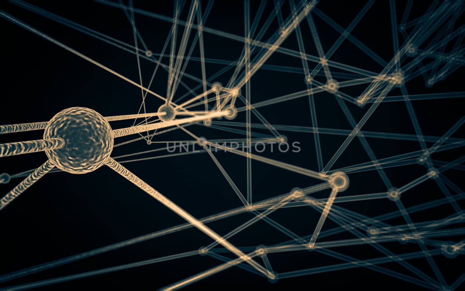 Science Molecule DNA Model Structure by teerawit