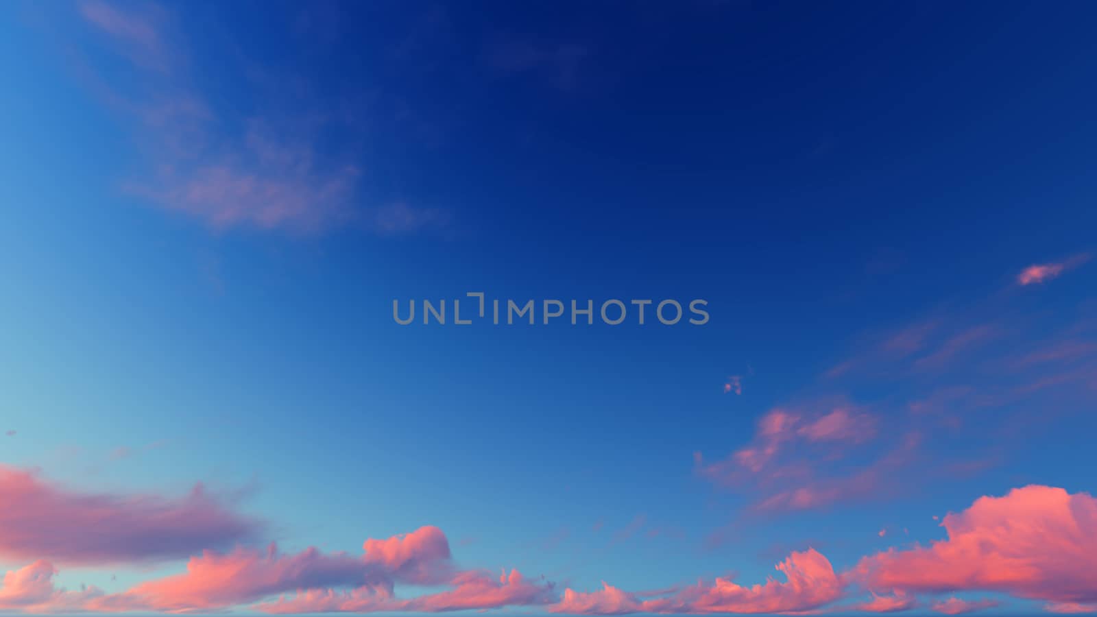 Cloudy blue sky abstract background, 3d illustration by teerawit