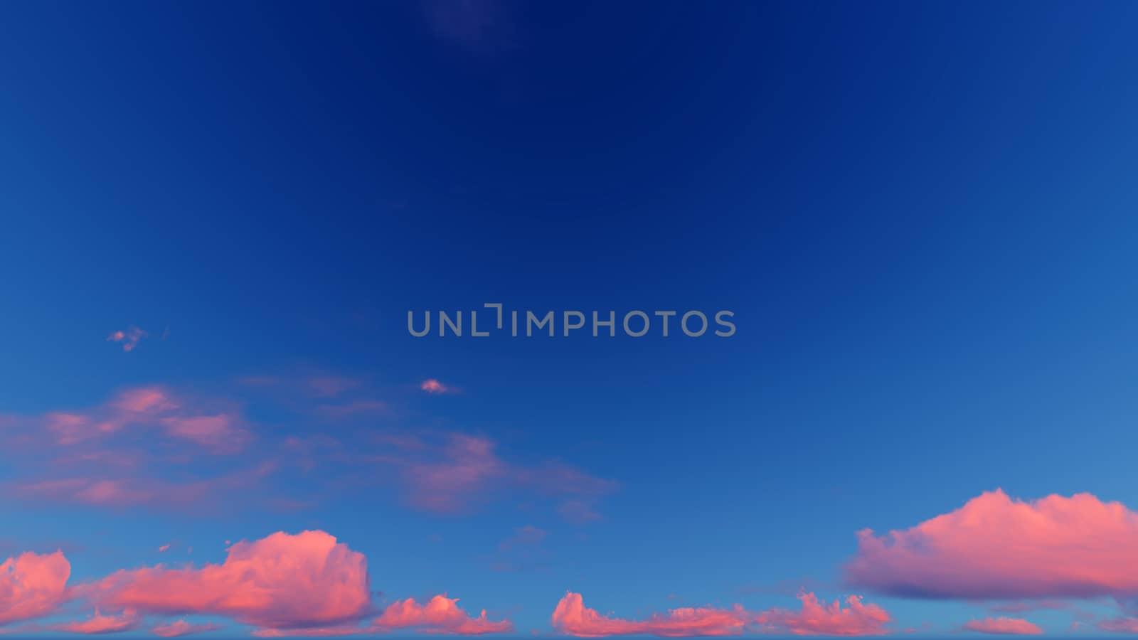 Cloudy blue sky abstract background, blue sky background with tiny clouds, 3d illustration