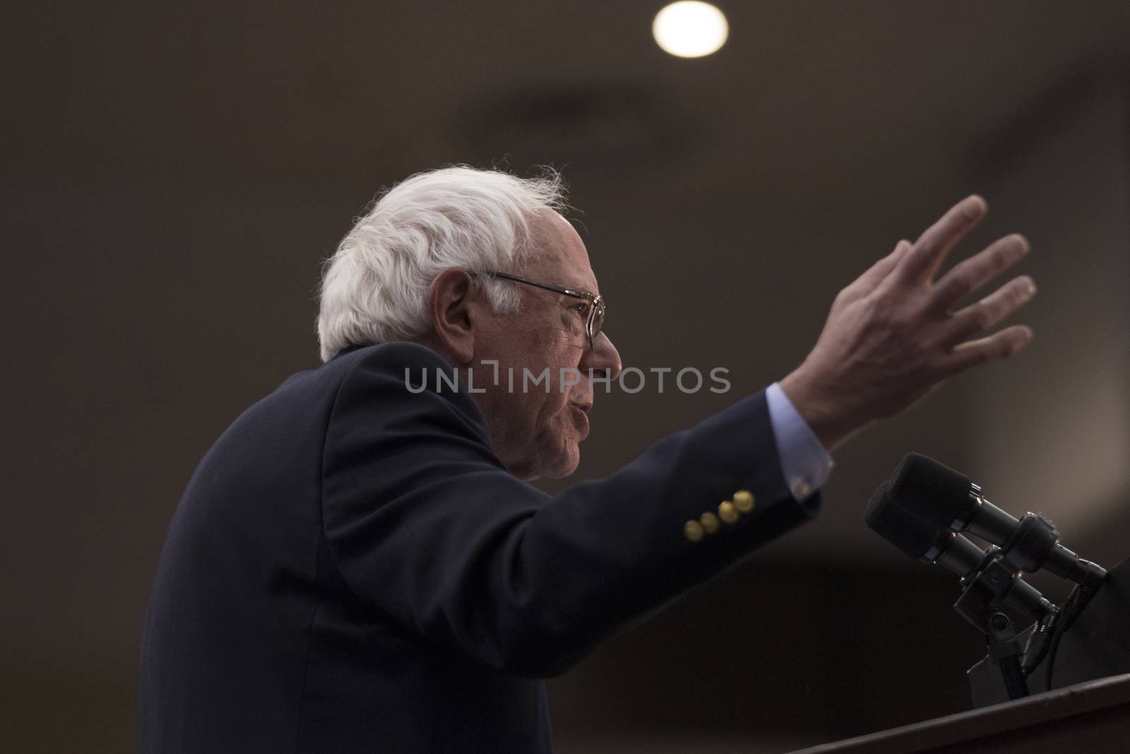 USA, Arizona: Democratic presidential candidate Bernie Sanders speaks during a Future to Believe In rally in Tucson Friday, March 18, 2016.
