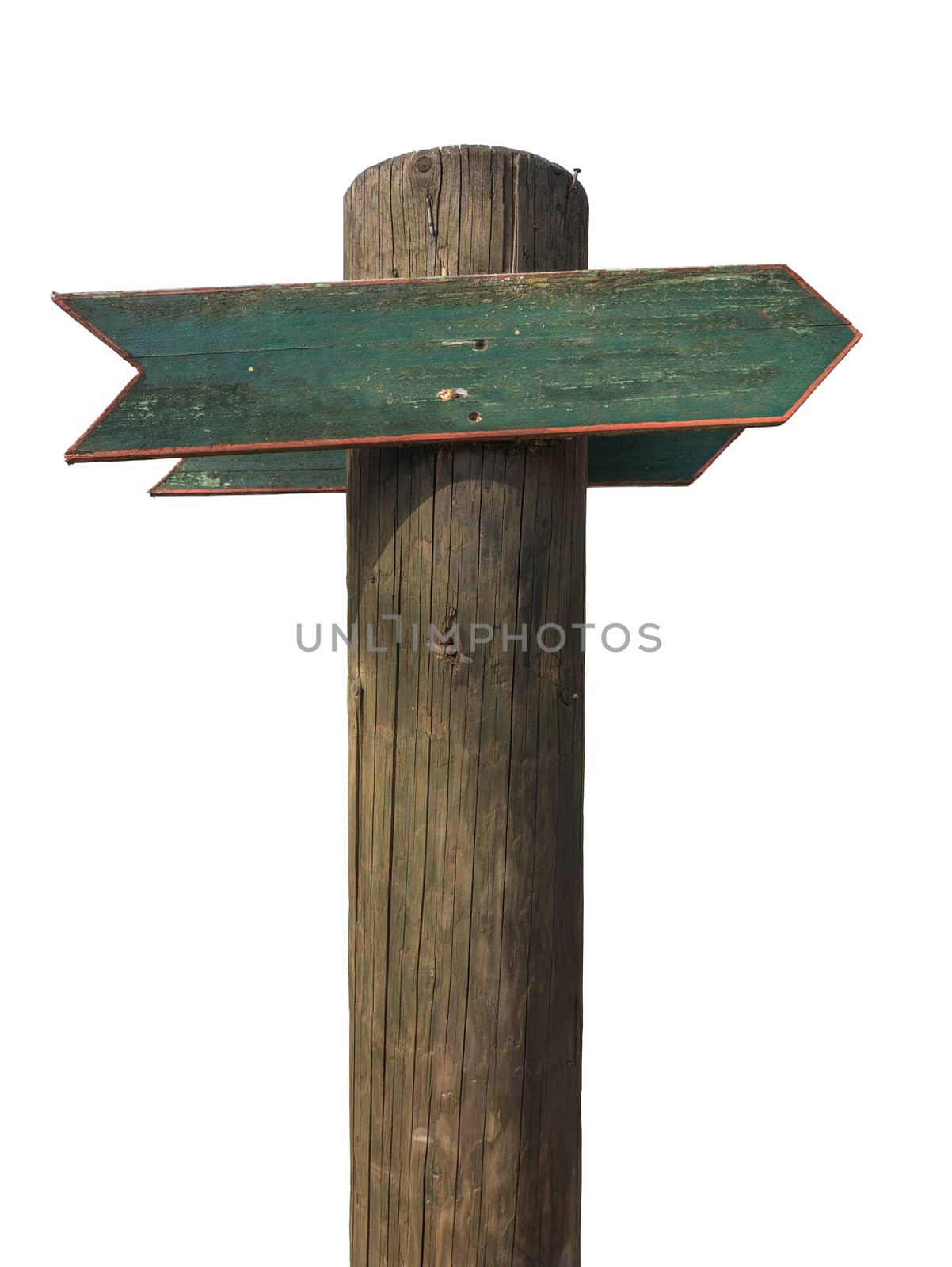 Rustic Isolated Blank Wooden Sign by mrdoomits