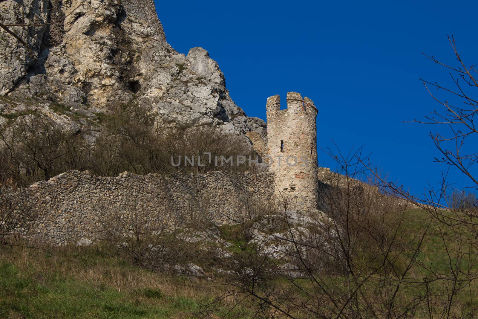 Tower of Devin castle ruins, Slovakia by YassminPhoto