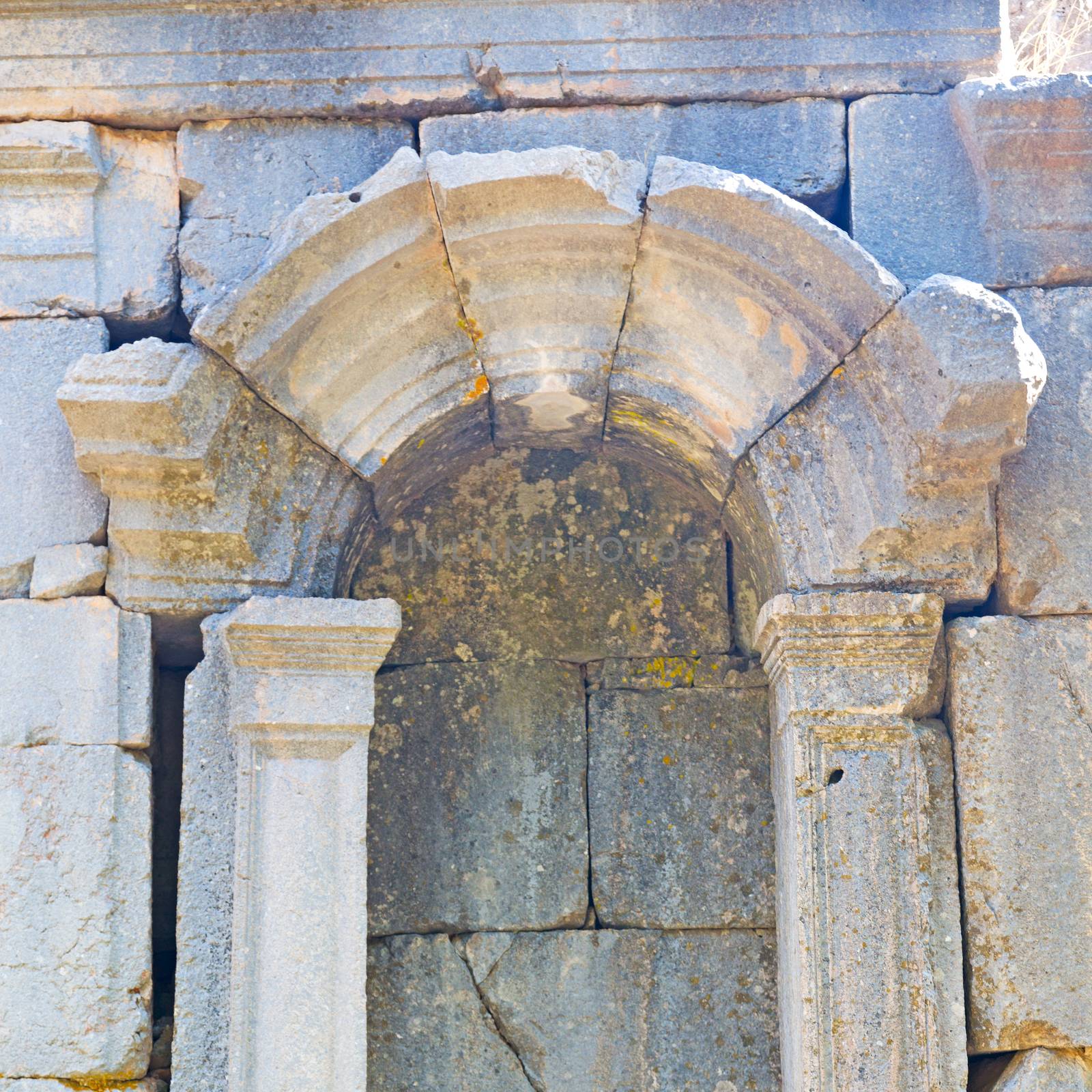  anatolia    from    the hill in asia turkey termessos old architecture and nature 