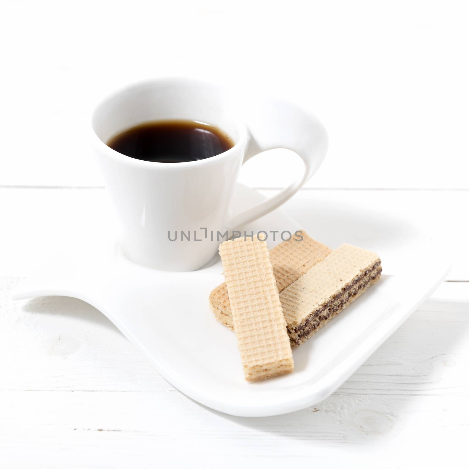 coffee cup with wafer by ammza12