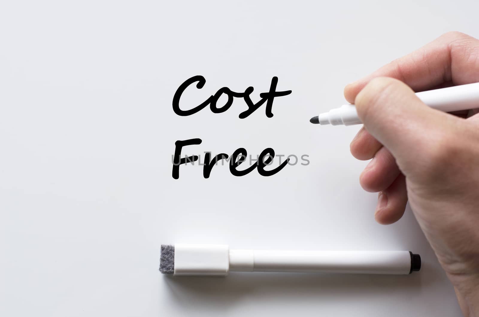 Cost free written on whiteboard by eenevski