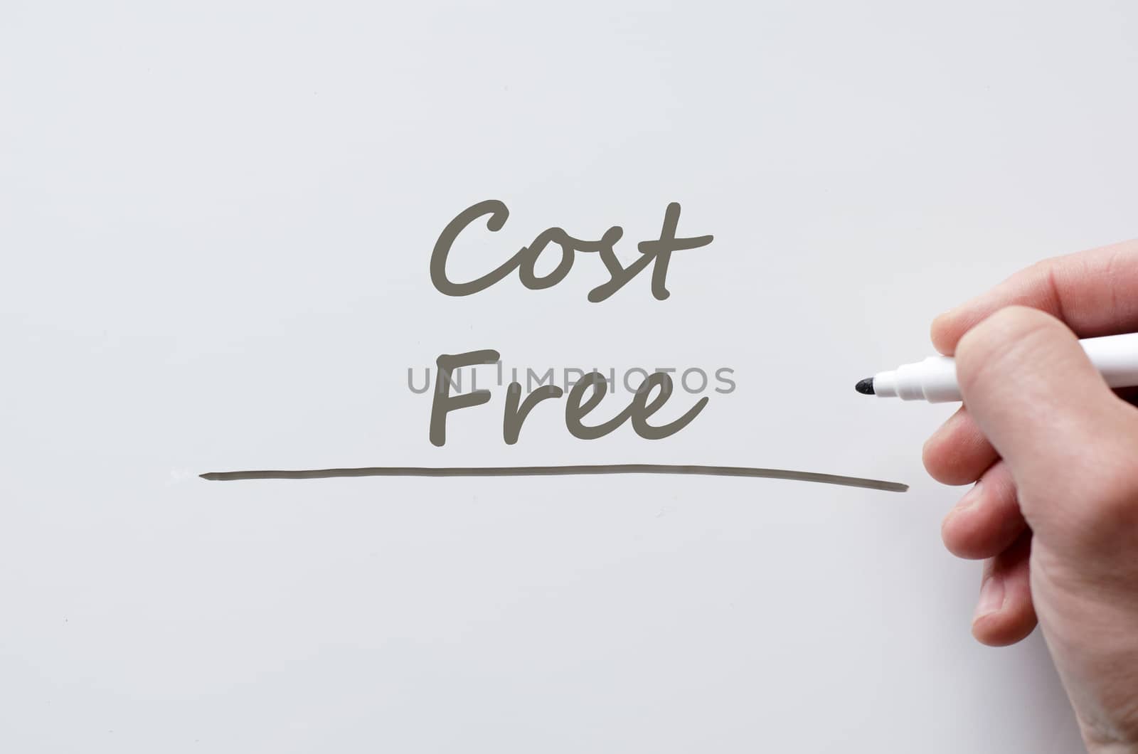 Cost free written on whiteboard by eenevski
