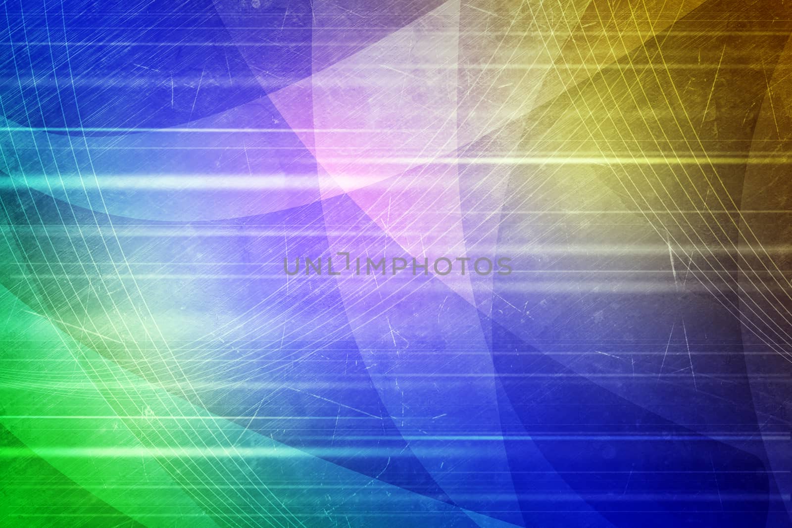Abstract blue and yellow background by cherezoff